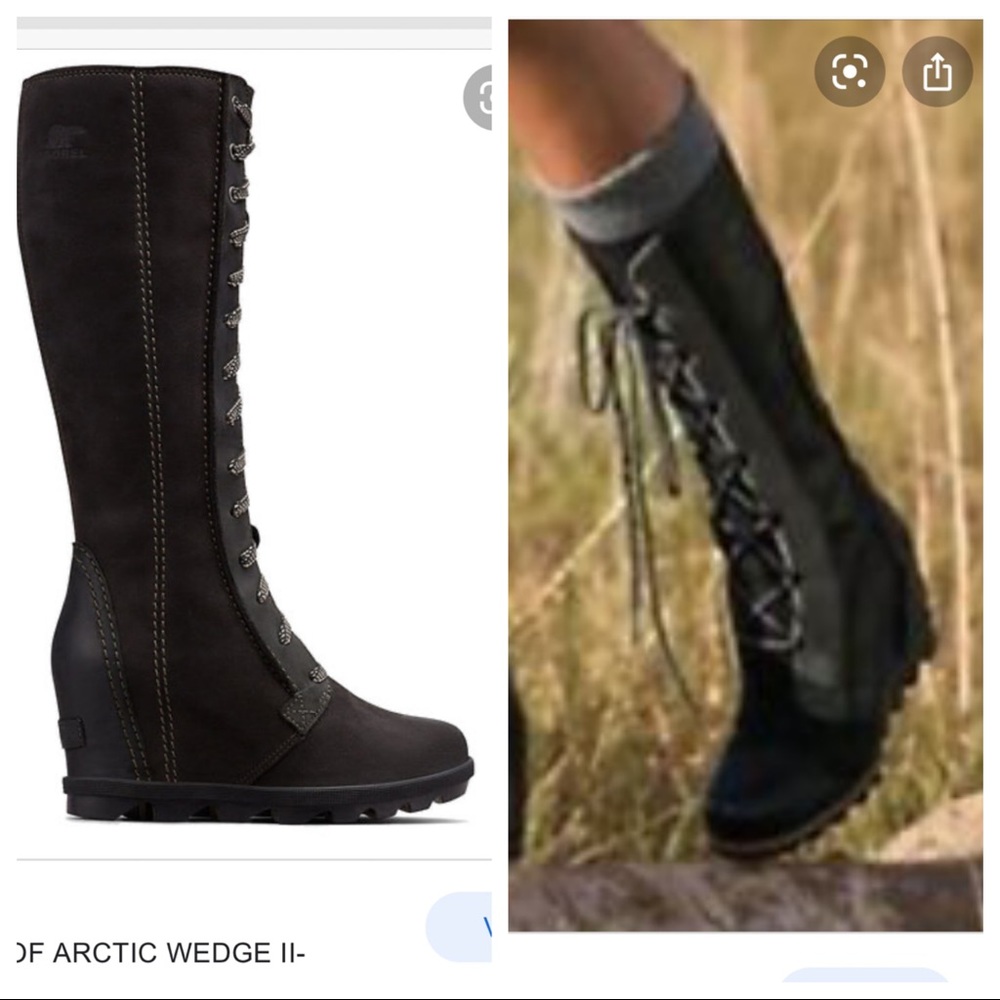 Joan of Arctic Tall Wedge Boots